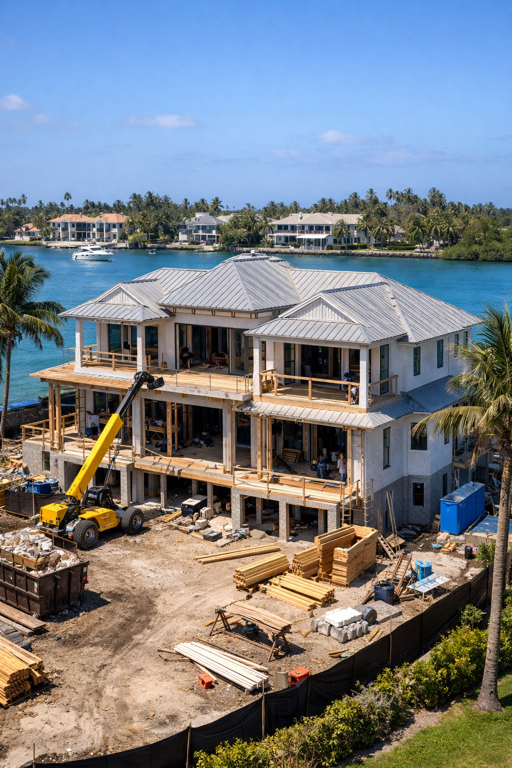 New construction low voltage and structured wiring installation in Jupiter, FL by SurfNet